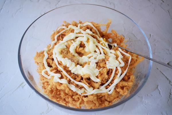 网红肉松青团的做法图解5