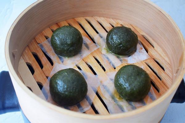 网红肉松青团的做法图解20