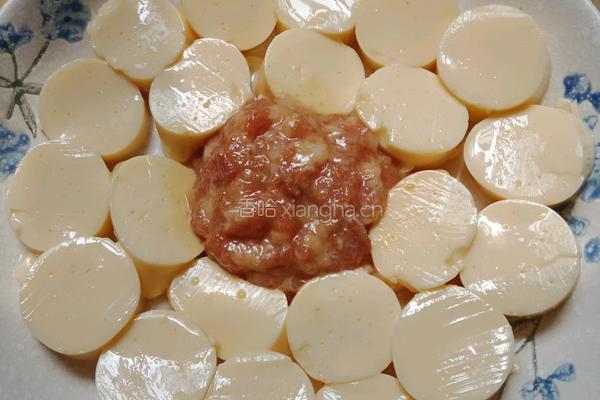 ＃蒸菜＃日本豆腐蒸肉的做法图解5