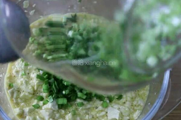 豆腐鸡蛋饼的做法图解4