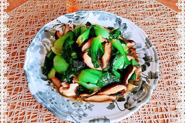 蚝油香菇油菜的做法图解10