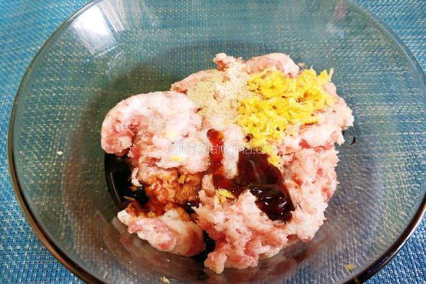 香菇酿肉的做法图解6