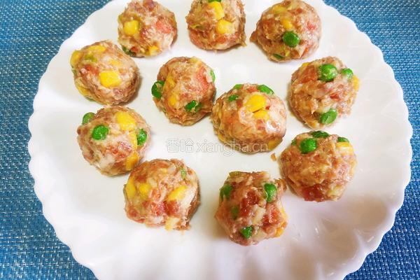 多彩肉丸的做法图解9