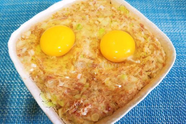 土豆肉饼蒸蛋的做法图解8