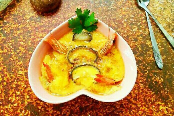 香菇虾仁蒸蛋的做法图解7