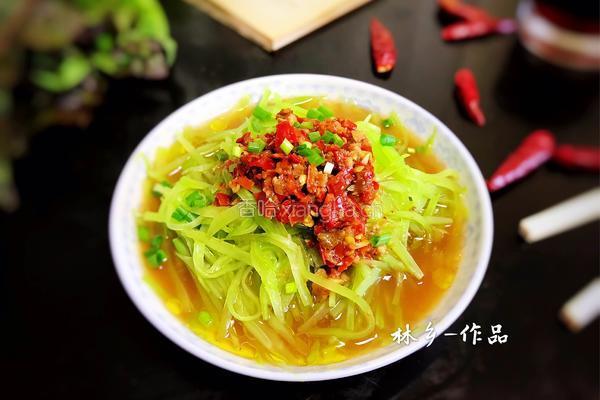 蒜蓉辣椒酱翡翠丝的做法图解11