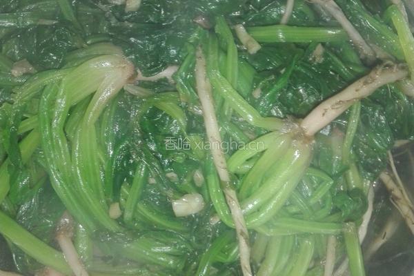 蒜香菠菜的做法图解7