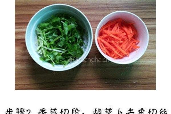 香菜拌豆皮的做法图解3