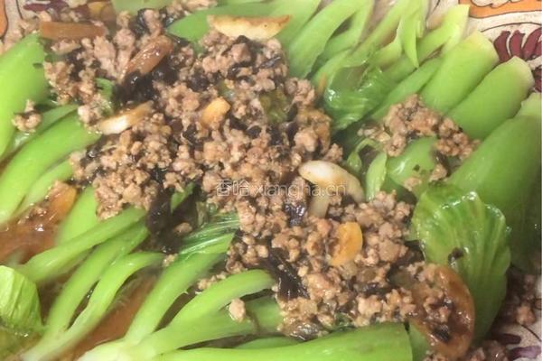 榄菜肉松蒸芥菜胆的做法图解9
