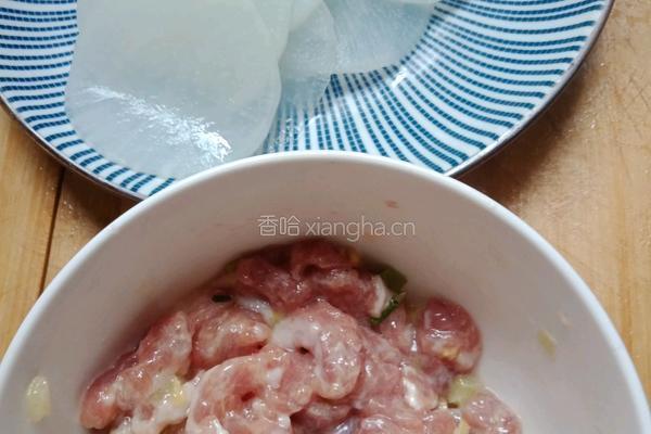 ＃蒸菜＃清蒸萝卜肉卷的做法图解3