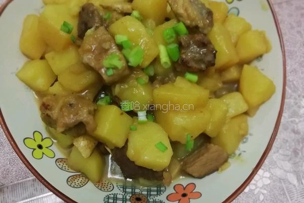 土豆烩肉的做法图解5