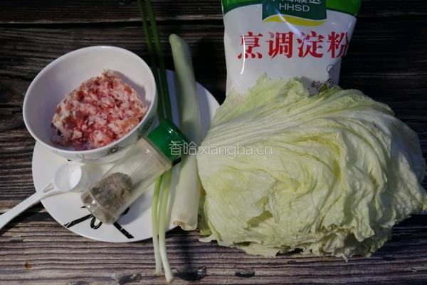 蒸白菜卷的做法图解1
