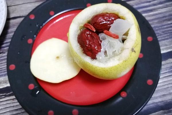 水果创意菜＃银耳雪梨盅的做法图解5
