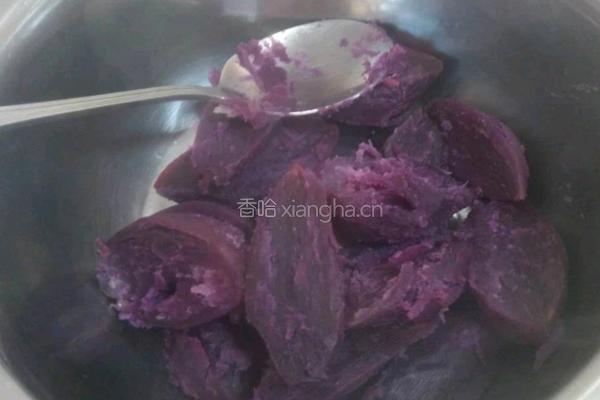 水晶紫薯包的做法图解1