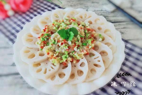 清蒸藕片的做法图解1