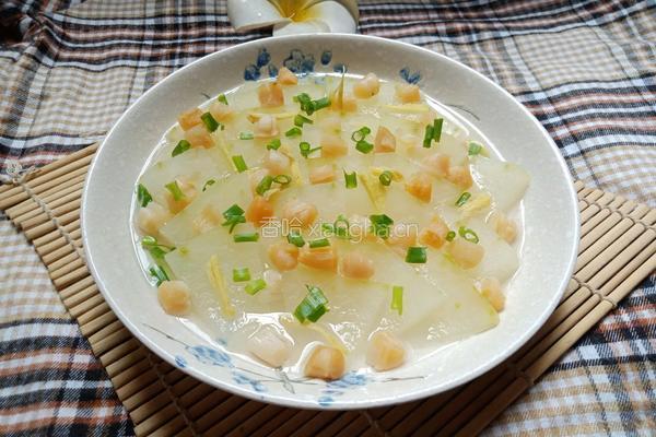 ＃蒸菜＃冬瓜蒸干贝(减肥食谱)的做法图解1