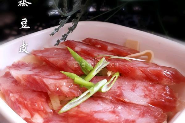 腊肠蒸豆皮的做法图解8