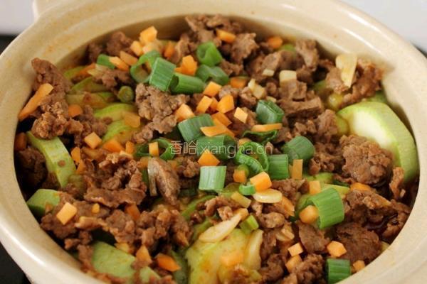 西葫芦肉末锅的做法图解11