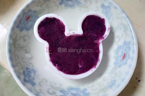芒果酸奶紫薯山药糕的做法图解5
