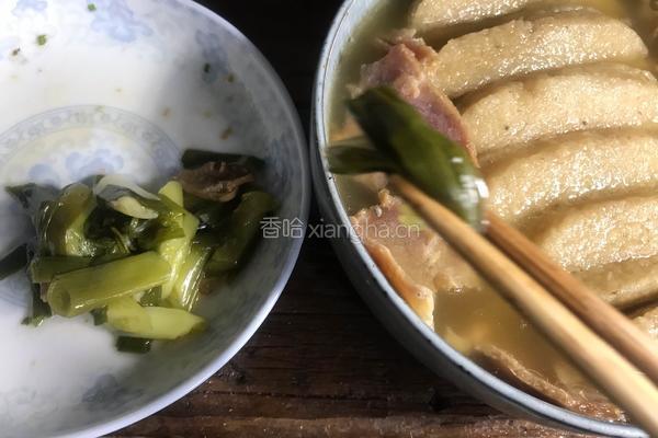 腊肉炖霉豆渣的做法图解10