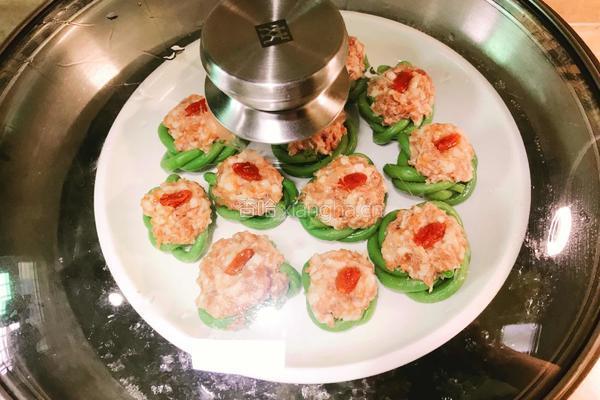 长豆角酿肉的做法图解10
