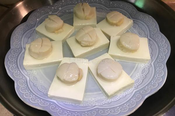 鼓汁带子蒸豆腐的做法图解11