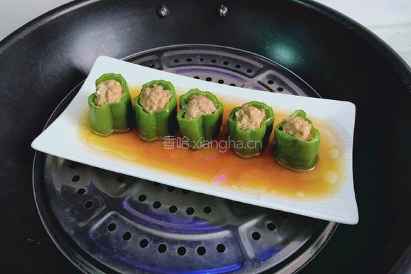 尖椒酿肉的做法图解6