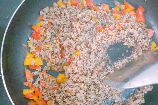 菜椒藜麦饭的做法图解6