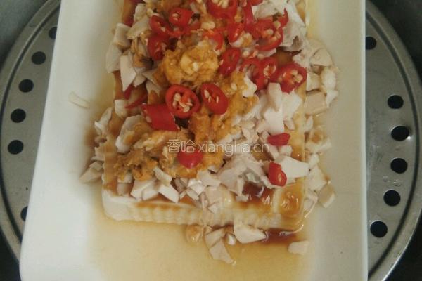 海鸭蛋蒸内酯豆腐的做法图解5