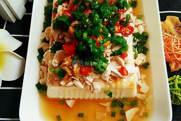 海鸭蛋蒸内酯豆腐的做法图解8