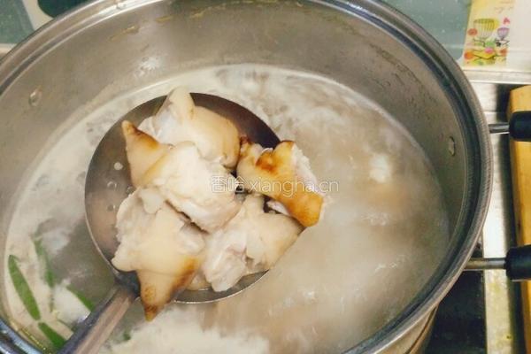 红烧黄豆炖猪蹄的做法图解4