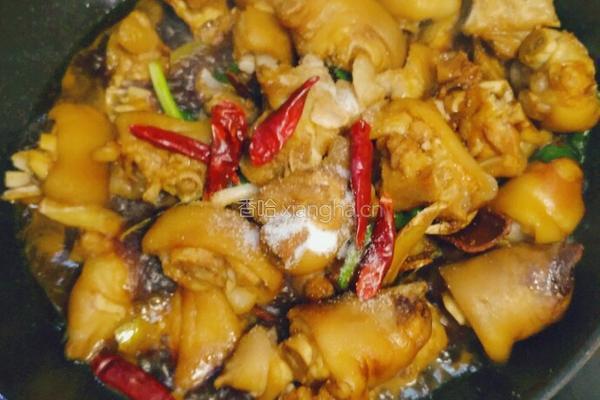 红烧黄豆炖猪蹄的做法图解13