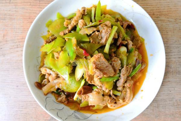 青笋炒肉的做法图解10