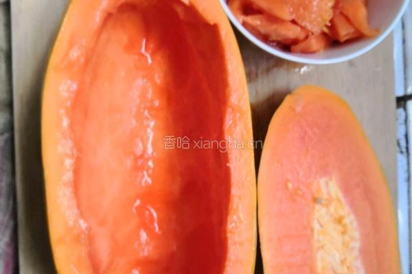 桃胶炖木瓜的做法图解4