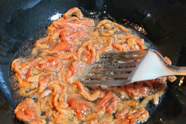 西芹炒牛肉的做法图解3