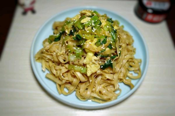 油菜蛋炒面的做法图解17