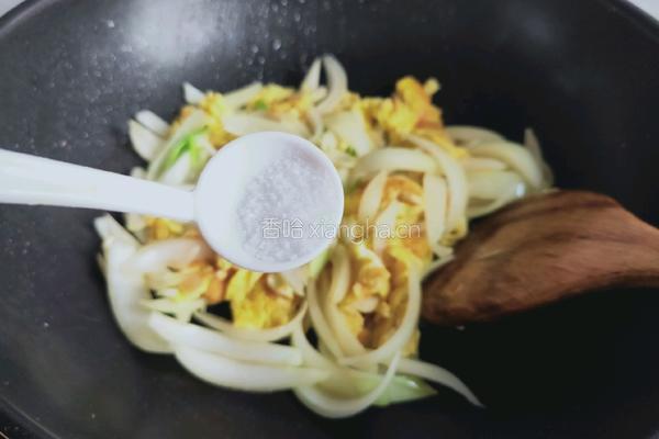 圆葱炒鸡蛋的做法图解8