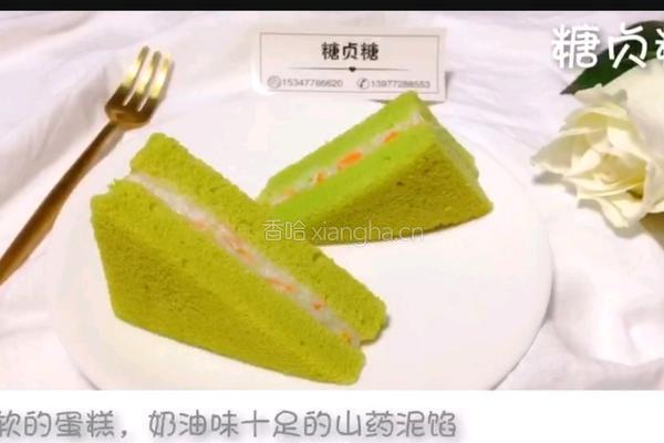 宝宝零食系列～菠菜山药三明治的做法图解16