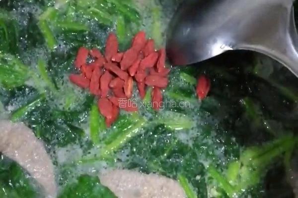 菠菜猪肝汤的做法图解12