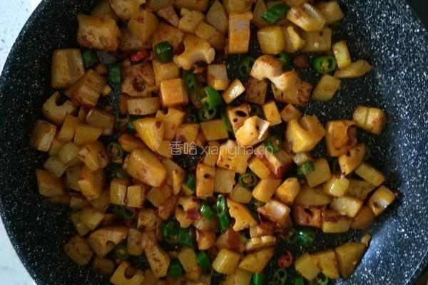 香辣土豆藕丁的做法图解5