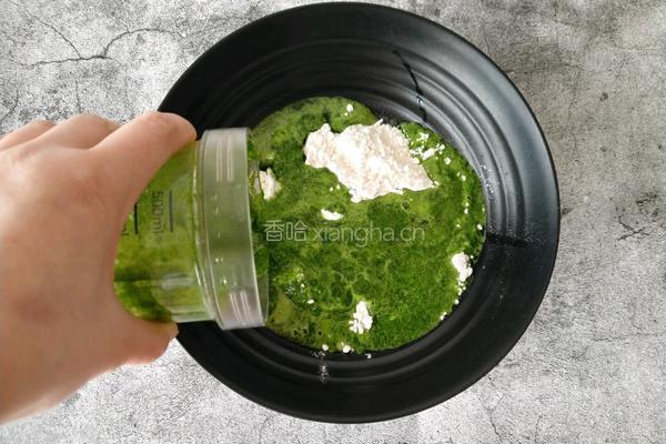 菠菜鸡蛋饼的做法图解4