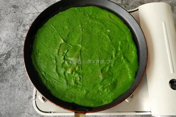 菠菜鸡蛋饼的做法图解9