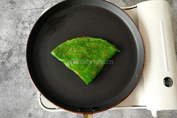 菠菜鸡蛋饼的做法图解12