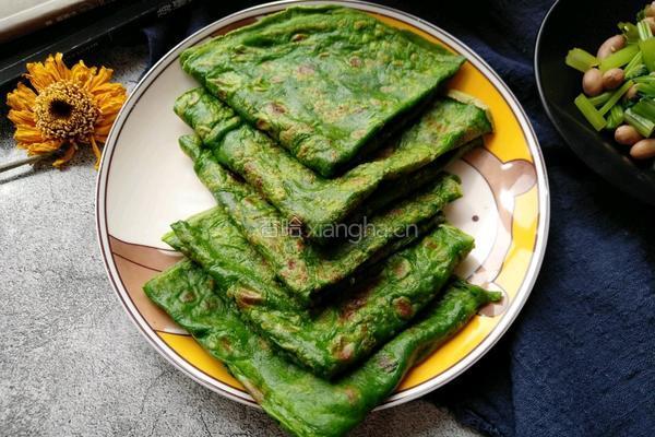 菠菜鸡蛋饼的做法图解13