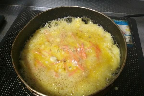 胡萝卜脆皮蛋饼的做法图解6