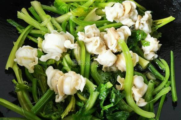 芹菜炒扇贝的做法图解4