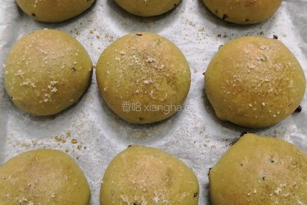 （一发无蛋）抹茶蔓越莓包的做法图解19