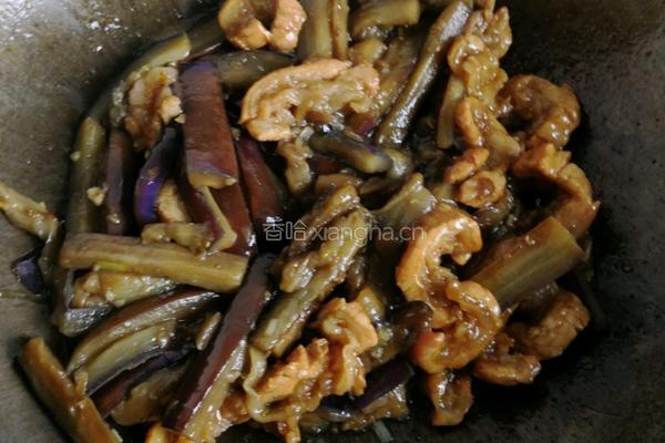 茄子炒肉的做法图解25