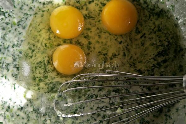 菠菜蛋饼的做法图解7