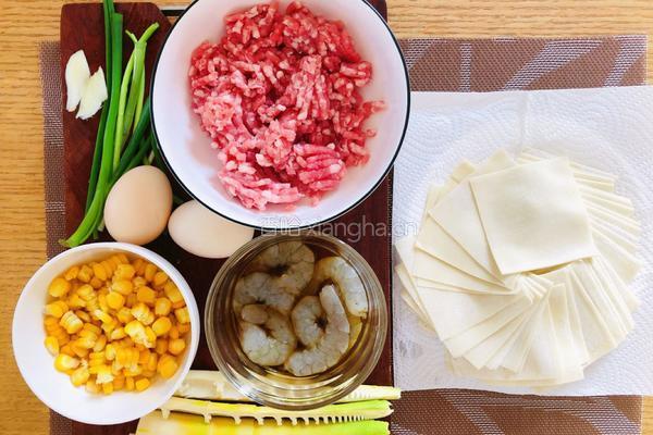 鲜肉春笋小馄饨的做法图解1